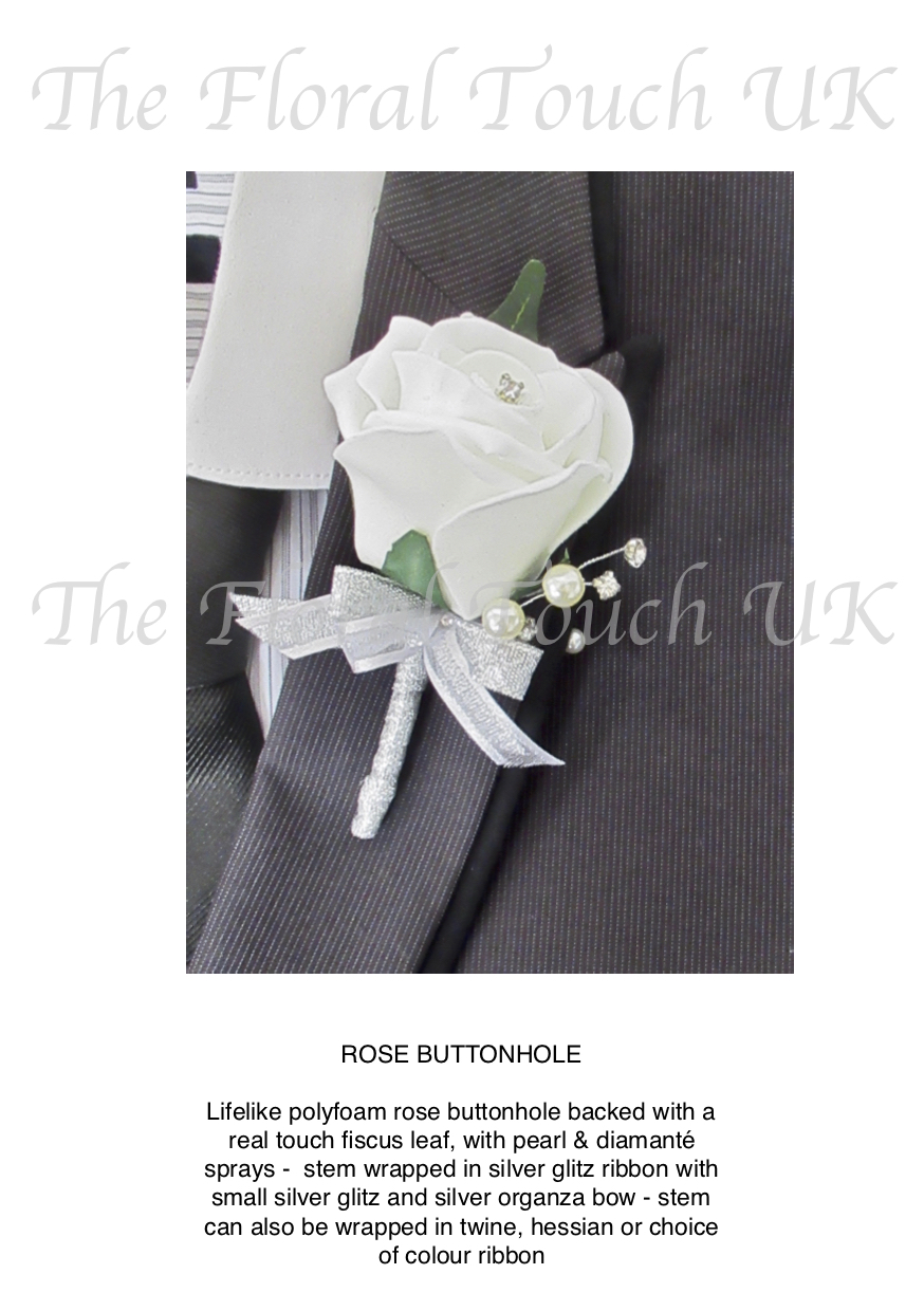 Silk Buttonholes For Weddings Grooms Buttonhole The Floral Touch UK